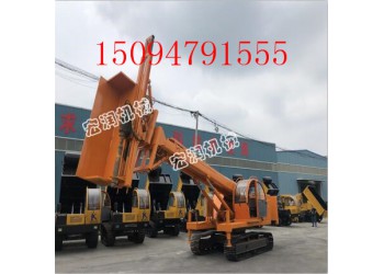 基坑支護(hù)鉆機(jī)視頻  山西專用建筑基坑履帶式錨固鉆機(jī)