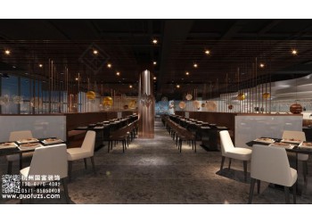 南潯區800平方米海鮮店設計裝修-浙江國富裝飾