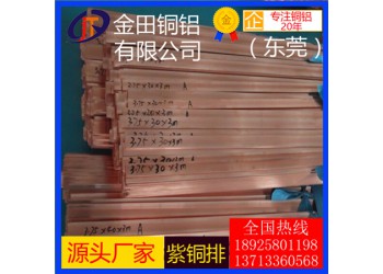 t1紫銅排，t2高精度電纜紫銅排*c1020耐沖壓紫銅排