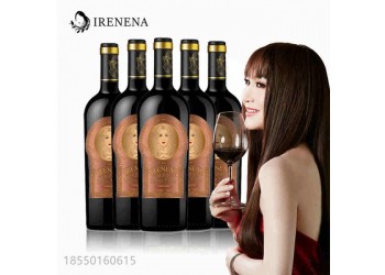 溫碧霞IRENENA紅酒品牌，美娜干紅葡萄酒750ml