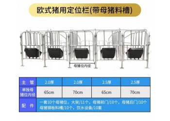 母豬限位欄 母豬定位欄 養(yǎng)殖專用定位欄