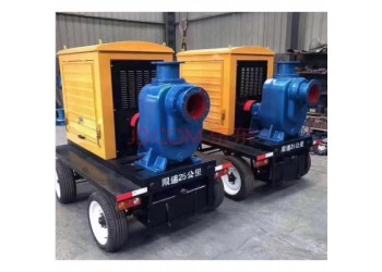柴油機移動拖車防汛排澇排污自吸泵 灌溉市政應急大流量排水泵車