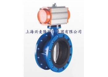 上海興麥隆 D641X氣動(dòng)法蘭式軟密封蝶閥 采用環(huán)氧樹脂噴塑