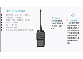 供應山東濟南海能達BP510 商業對講機