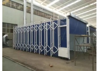 環保移動伸縮式噴漆房制造商