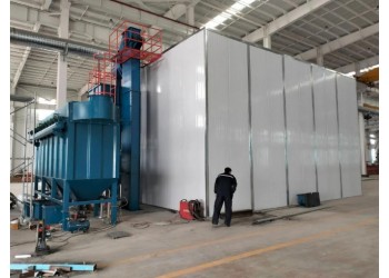 工業打砂房自動回砂噴砂設備制造安裝